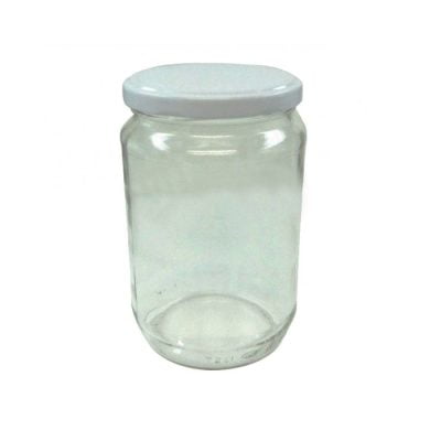 Glass jar with safety lid for all purposes
